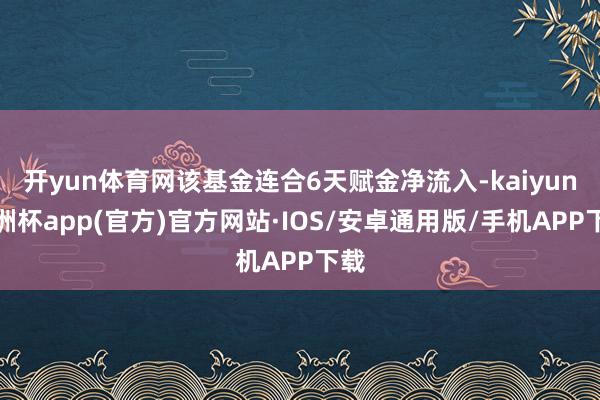 开yun体育网该基金连合6天赋金净流入-kaiyun欧洲杯app(官方)官方网站·IOS/安卓通用版/手机APP下载