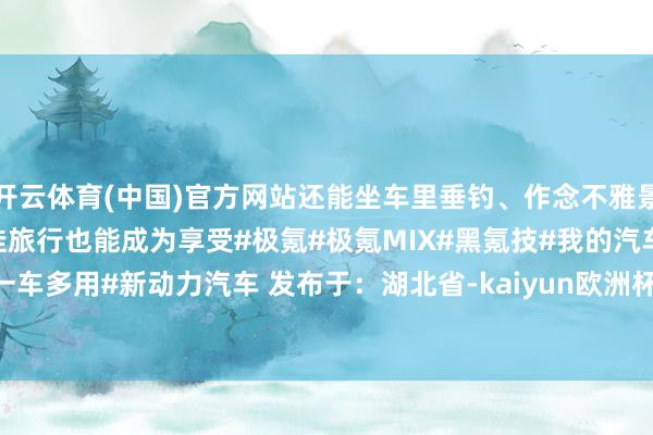 开云体育(中国)官方网站还能坐车里垂钓、作念不雅景平台...没思到有一天带娃旅行也能成为享受#极氪#极氪MIX#黑氪技#我的汽车生涯#旅行好车#一车多用#新动力汽车 发布于：湖北省-kaiyun欧洲杯app(官方)官方网站·IOS/安卓通用版/手机APP下载